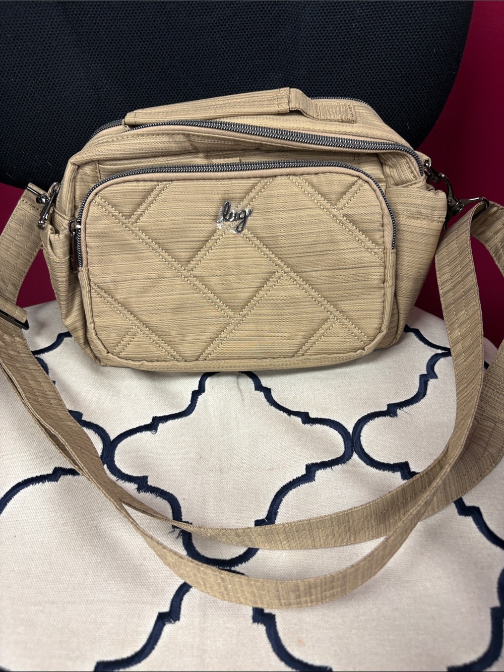 Quilted Crossbody Bag in Tan- NWT